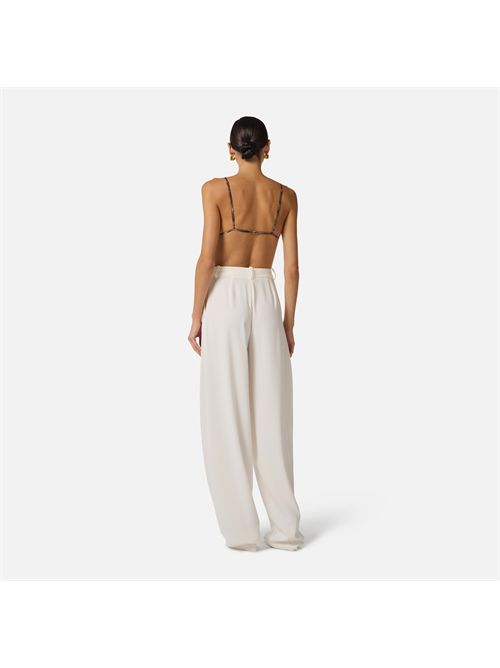 Pants woman ivory ELISABETTA FRANCHI | PA17861E2/360